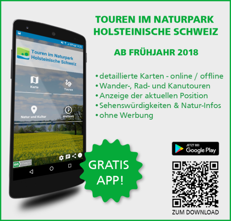 App Touren im Naturpark Holst. Schweiz