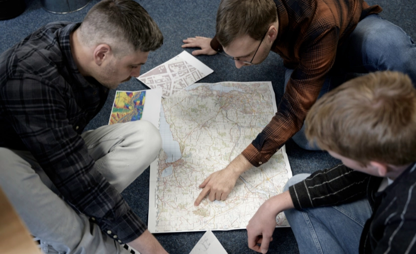 Lennard Burmeister der auf die Kamera zu geht