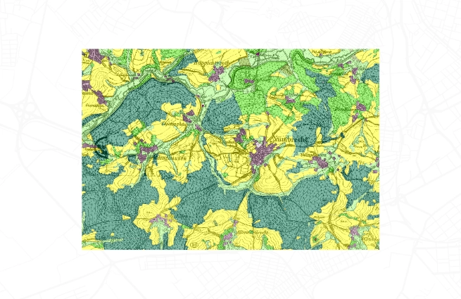 Thematische Karte zur Bewertung Kulturlandschaftsfunktionen