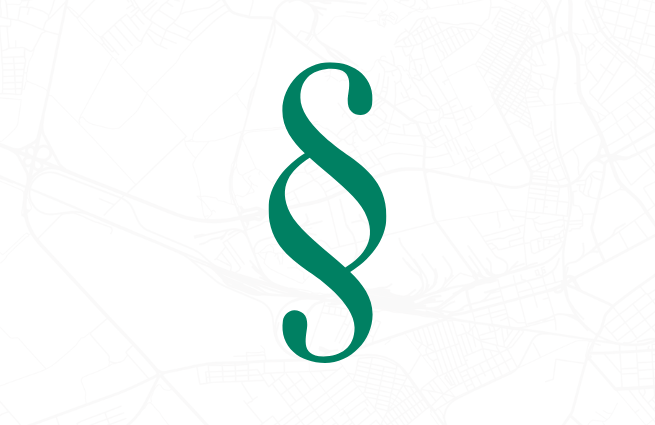 Paragraphenzeichen als Symbol für rechtliche Grundlagen und Gesetzgebung