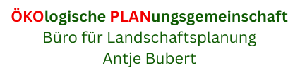 Logo der Ökologischen Planungsgemeinschaft – Büro für Landschaftsplanung Antje Bubert