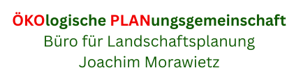 Logo der Ökologischen Planungsgemeinschaft – Büro für Landschaftsplanung Joachim Morawietz
